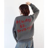 グレー | 《ABYS》後ろ姿も可愛く決まる。バックロゴニットトップス | futier land