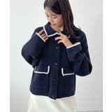 大人上品な配色。襟付きニットアウター | futier land | 詳細画像23