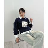 見るたび癒される。ふわふわフェザードッグニットトップス | futier land | 詳細画像23 