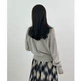 金ボタンが上品さが生まれる。ゴールドボタンラウンドネックニットカーディガン | futier land | 詳細画像41 