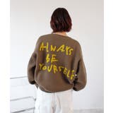 《ABYS》後ろ姿も可愛く決まる。バックロゴニットトップス | futier land | 詳細画像12