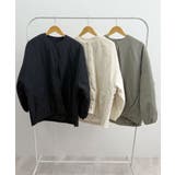 1枚で即こなれ感。サイドジップノーカラー中綿ジャケット | futier land | 詳細画像46