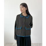 大人上品な配色。襟付きニットアウター | futier land | 詳細画像10