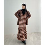 秋ムード高まる。チェックキャミOP | futier land | 詳細画像9 