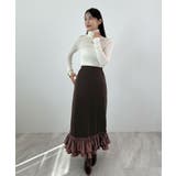 動きに華やぎを添える。ティアードフリルヘムスカート | futier land | 詳細画像20 