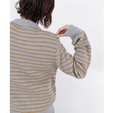 《ABYS》トレンド感ある配色。襟付きボーダーニット | futier land | 詳細画像30