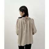 裏起毛あたたかい。ハイネックバルーンスリーブブラウス | futier land | 詳細画像14 