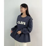 裾のフリルが映える！CLEFSロゴフリルスウェット | futier land | 詳細画像21 