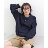 《ABYS》大人カジュアルが叶う。襟付きポロカラーニットトップス | futier land | 詳細画像37 