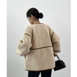 こなれ配色で差がつく。配色パイピングボアブルゾン | futier land | 詳細画像14