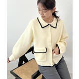 大人上品な配色。襟付きニットアウター | futier land | 詳細画像21