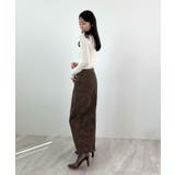 上品な質感が魅力。フェイクスエードナロースカート | futier land | 詳細画像21