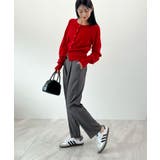 脚長効果抜群の美脚ライン。センタータックテーパードパンツ | futier land | 詳細画像24 