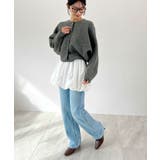 ふんわり袖でこなれ感アップ。バルーンスリーブモヘアニットカーディガン | futier land | 詳細画像14 