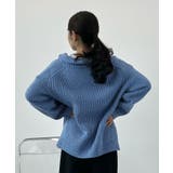 ジップで魅せるこなれニット。ハーフジップニットプルオーバー | futier land | 詳細画像14