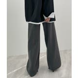 暖かい裾調整可能な2WAY。リラックスドロストニットパンツ | futier land | 詳細画像22