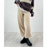 オートミール | ラフに決まる。裾ドロストカーブスウェットパンツ | futier land