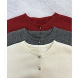 ふんわり袖でこなれ感アップ。バルーンスリーブモヘアニットカーディガン | futier land | 詳細画像32 