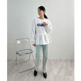 裾のフリルが映える！CLEFSロゴフリルスウェット | futier land | 詳細画像30 