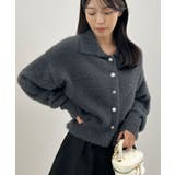 甘すぎない可愛さを纏う。ふわもこビジューボタンカーディガン | futier land | 詳細画像22 