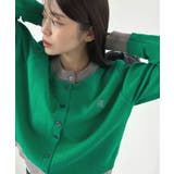 大人の配色。レイヤード風ロゴカーディガン | futier land | 詳細画像39