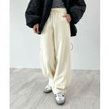 アイボリー | ラフに決まる。裾ドロストカーブスウェットパンツ | futier land