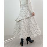 高級感漂う。ジャガードフラワーティアードスカート | futier land | 詳細画像17