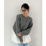 ふんわり袖でこなれ感アップ。バルーンスリーブモヘアニットカーディガン | futier land | 詳細画像16 