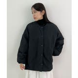 1枚で即こなれ感。サイドジップノーカラー中綿ジャケット | futier land | 詳細画像14