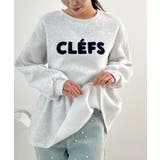 杢グレー | 裾のフリルが映える！CLEFSロゴフリルスウェット | futier land