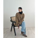 ふんわり大人かわいい。配色パイピングノーカラーボアコート | futier land | 詳細画像12