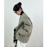 ライトカーキ | 1枚で即こなれ感。サイドジップノーカラー中綿ジャケット | futier land