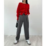 脚長効果抜群の美脚ライン。センタータックテーパードパンツ | futier land | 詳細画像21 