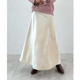 上品なツヤで洗練スタイルに。厚地サテンスカート | futier land | 詳細画像21 