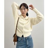 甘すぎない可愛さを纏う。ふわもこビジューボタンカーディガン | futier land | 詳細画像11 