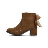 ALGY アルジー キッズ リボン付きヒールショートブーツ 5328 ブラウン | ASBee  | 詳細画像3 