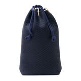 ひょうたん(紺x黒) | ［印傳屋］合切袋 印伝 インデンヤ | ギャレリア Bag＆Luggage