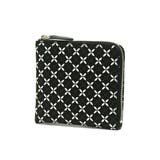 七宝繋ぎ(黒x白) | 印傳屋 小銭入れ 印伝 | ギャレリア Bag&Luggage
