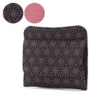 麻の葉(紺xピンク) | 印傳屋 小銭入れ 印伝 | ギャレリア Bag&Luggage