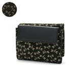 とんぼ(黒x白) | 印傳屋 三つ折り財布 印伝 | ギャレリア Bag&Luggage