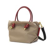 taupe×red | 正規品 ヴィオラドーロ トートバッグ | ギャレリア Bag&Luggage