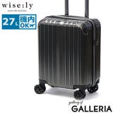 C.ブラック | wisely スーツケース 機内持ち込み | ギャレリア Bag＆Luggage