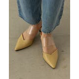 [小さい/大きいサイズ有]クリアベルトポインテッドトゥVカットミュール | Re:EDIT | 詳細画像11 