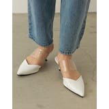 [小さい/大きいサイズ有]クリアベルトポインテッドトゥVカットミュール | Re:EDIT | 詳細画像21 