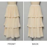 上品なだけじゃつまらない。旬のカラーで鮮度を上げて。 プリーツティアードスカート | Re:EDIT | 詳細画像2