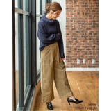 人気のコーデュロイで旬のスタイルを楽しむ カラーコーデュロイワイドパンツ ボトムス | Re:EDIT | 詳細画像19