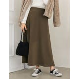 上品なルックス、毛布のような暖かさ あったか裏ファーロングフレアスカート スカート | Re:EDIT | 詳細画像11 