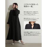 この一枚で品の良いコーディネートが完成 ボリュームスリーブマキシワンピース | Re:EDIT | 詳細画像4
