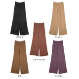 表情のある素材で秋コーデにアクセントをプラス コットンワッフルワイドパンツ パンツ | Re:EDIT | 詳細画像2