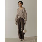 トレンドライクもフェミニンも叶えるカシュクールニット フロントカシュクールニット… | Re:EDIT | 詳細画像6